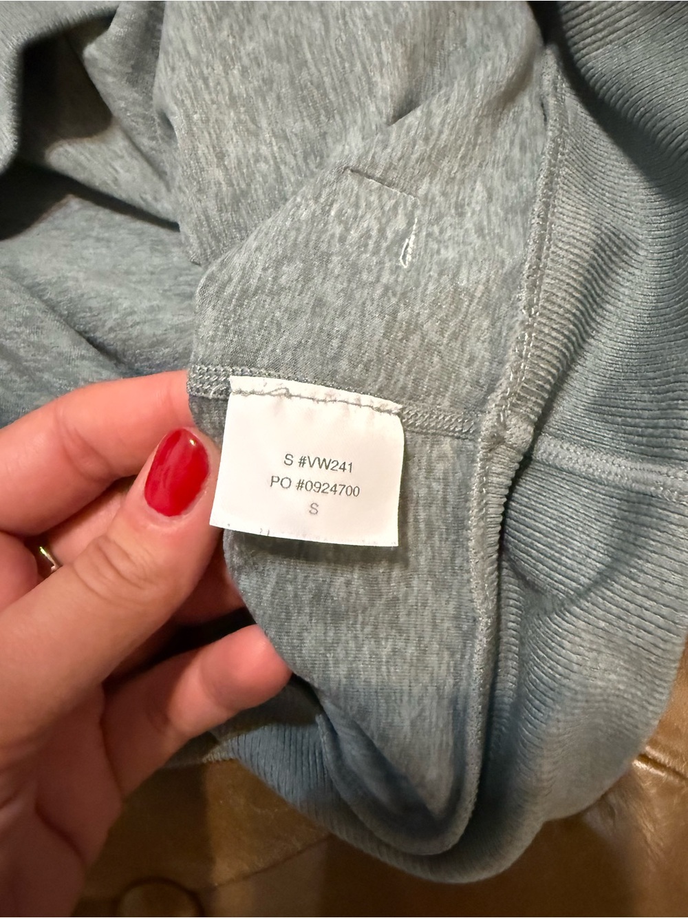 Vuori Restore Crew Sweatshirt Sage Green Heather Pullover Size Small - Picture 3 of 4